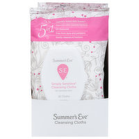 Summer's Eve Cleansing Cloths, for Sensitive Skin, Simply Sensitive