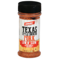 Adams Rub, Texas Style, Smoked Pork, Low N' Slow - 8.11 Ounce