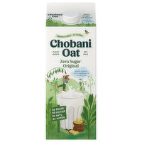 Chobani Oatmilk, Zero Sugar, Original - 52 Fluid ounce