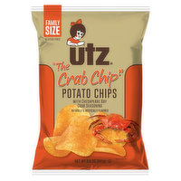 Utz Potato Chips, Crab Chip, Family Size - 8.5 Ounce 