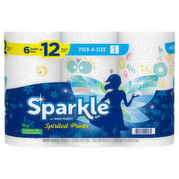 Sparkle Paper Towels, Double Rolls, Spirited Prints - 6 Each
