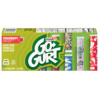 Go-Gurt Yogurt, Fat Free, Strawberry - 8 Each