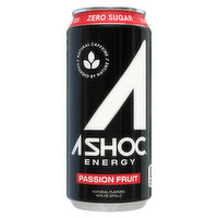 A Shoc Energy Drink, Passion Fruit - 16 Fluid ounce 