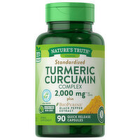 Nature's Truth Turmeric Curcumin Complex, Standardized, 2000 mg, Capsules - 90 Each 