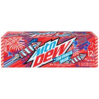 Mtn Dew Mtn Dew Star Spangled Splash DEW Red Berry 12 Fl Oz, 12 Count - 12 Fluid ounce 