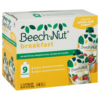 Beech-Nut Baby Food, Yogurt, Banana & Strawberry/Yogurt, Banana & Mixed Berry, Stage 4 (from About 12 Months) - 9 Each
