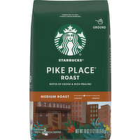 Starbucks Coffee, Ground, Medium Roast, Pike Place Roast