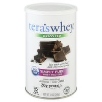 Tera's Whey Whey Protein, Dark Chocolate Cocoa, Simply Pure, Grass Fed