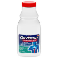 Gaviscon Antacid, Extra Strength, Liquid, Cool Mint Flavor - 12 Ounce 