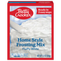 Betty Crocker Frosting Mix, Fluffy White, Home Style - 7.2 Ounce 