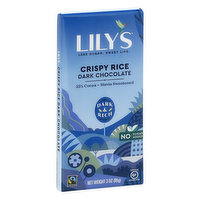 Lily's Dark Chocolate, Crispy Rice, 55% Cocoa