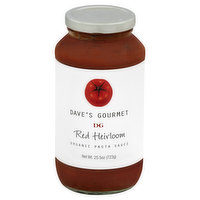 Dave's Gourmet Pasta Sauce, Organic, Red Heirloom - 25.5 Ounce 