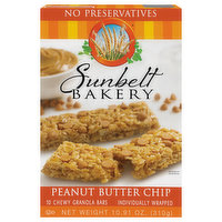 Sunbelt Bakery Granola Bars, Peanut Butter Chip, Chewy - 10 Each 