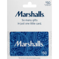 Marshalls Gift Card, $50 - 1 Each 