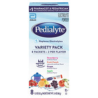 Pedialyte Electrolyte Powder, Variety Pack - 8 Each 