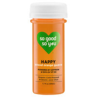 So Good So You Probiotic Juice Shot, Happy, Blood Orange Guava - 1.7 Fluid ounce 