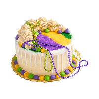 Fresh Gourmet Mardi Gras Cake