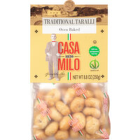 Casa Milo Taralli, Traditional, Oven Baked - 8.8 Ounce 