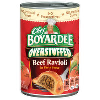 Chef Boyardee Beef Ravioli, Overstuffed - 15 Ounce 