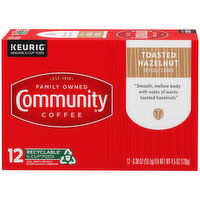 Community Toasted Hazelnut Coffee Single-Serve Cups - 4.5 Ounce 