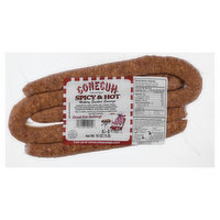 Conecuh Smoked Sausage, Hickory, Spicy & Hot - 16 Ounce 
