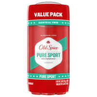 Old Spice Deodorant, Pure Sport, Identical Twin, Value Pack - 2 Each