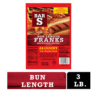 Bar S Bun Length Franks - 48 Ounce 