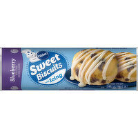 Pillsbury Sweet Biscuits with Icing, Blueberry - 8 Each 