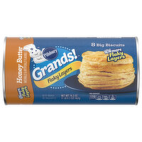 Pillsbury Biscuits, Honey Butter, Flaky Layers - 8 Each 