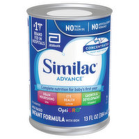 Similac Infant Formula with Iron, Milk-Based, OptiGro, Concentrated, 0-12 Months