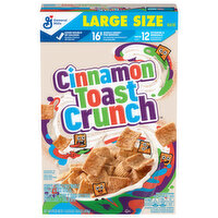 Cinnamon Toast Crunch Whole Wheat & Rice Cereal, Crispy, Large Size