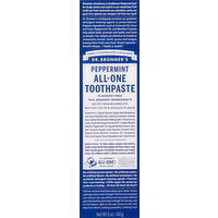 Dr. Bronner's Toothpaste, All-One, Peppermint - 5 Ounce 