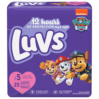 Luvs Diapers, Paw Patrol, Size 5 (Over 27 lbs), Jumbo Pack - 25 Each 
