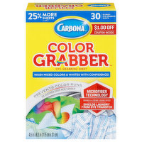 Carbona Color Grabber with Microfiber in-wash Sheets, 30 Count