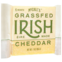 McCall's Cheese, Grassfed, Irish Made, Cheddar - 7 Ounce 