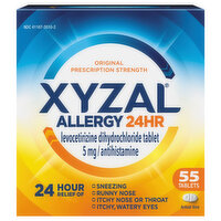 Xyzal Allergy, Original Prescription Strength, 5 mg, 24hr, Tablets - 55 Each 