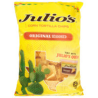 Julio's Tortilla Chips, Original Seasoned, Corn - 19 Ounce 