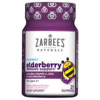 Zarbee's Elderberry, Natural Berry Flavor, Children's, Gummies - 21 Each