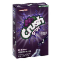 Crush Drink Mix Packets, Sugar Free, Grape, On The Go - 6 Each 