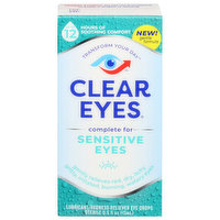 Clear Eyes Eye Drops, Sensitive, Sterile