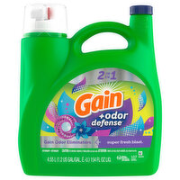 Gain Detergent, Gain Odor Eliminators + Super Fresh Blast, 2 in 1