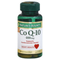 Nature's Bounty Co Q-10, 400 mg, Rapid Release Softgels