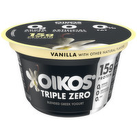 Oikos Triple Zero Vanilla Blended Greek Yogurt - 5.3 Ounce