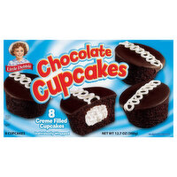 Little Debbie Cupcakes, Chocolate, Creme Filled - 8 Each 