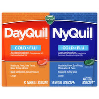 Vicks Cold & Flu, Liquicaps - 48 Each 