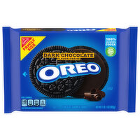 OREO OREO Dark Chocolate Creme Chocolate Sandwich Cookies, Family Size, 17 oz