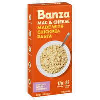 Banza Mac & Cheese, Made With Chickpea Pasta, White Cheddar - 5.5 Ounce 