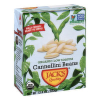 Jack's Quality Cannellini Beans, Organic, Low Sodium - 13.4 Ounce 