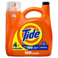 Tide Liquid Laundry Detergent, Original, 100 loads, 132 fl oz, HE Compatible - 132 Fluid ounce 