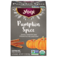 Yogi Herbal Supplement, Caffeine Free, Pumpkin Spice, Tea Bags - 16 Each 